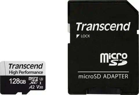 ⁨Karta pamięci TRANSCEND 128 GB Adapter⁩ w sklepie Wasserman.eu