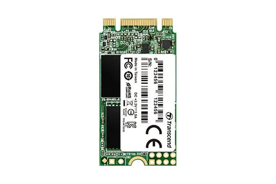 ⁨Dysk SSD TRANSCEND TS128GMTS430S (M.2 2242″ /128 GB /Serial ATA 600 /560MB/s /500MB/s)⁩ w sklepie Wasserman.eu