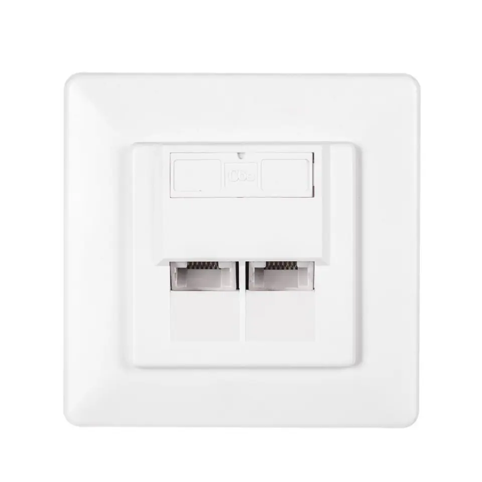 ⁨Netrack gniazdo kompletne podtynkowe 2xRJ45 8p8c UTP Cat6⁩ w sklepie Wasserman.eu