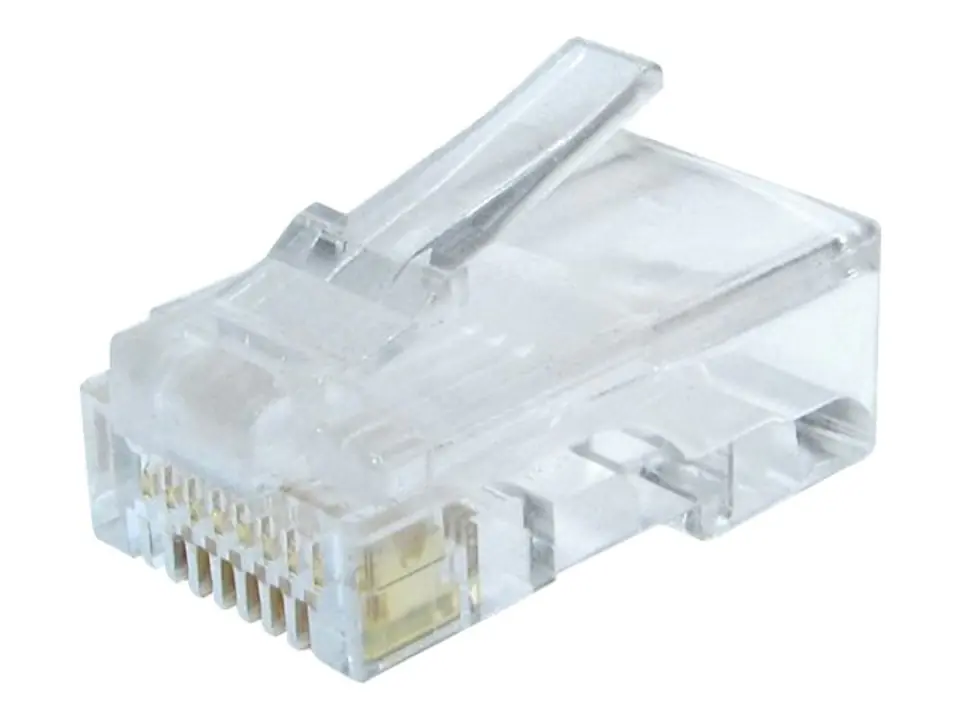 ⁨Cablexpert Modular plug (adapter) 8P8C for solid CAT6 LAN cable, 10 pcs per bag⁩ at Wasserman.eu