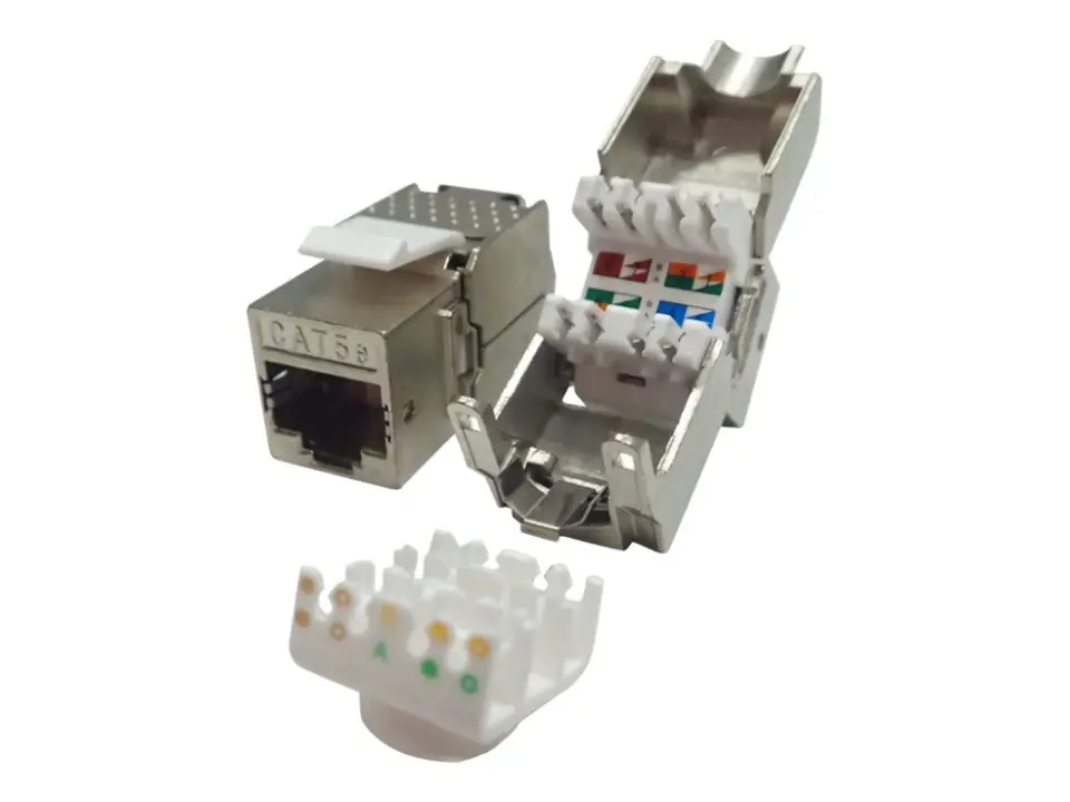 ⁨NETRACK 105-31 Netrack Keystone Jack RJ45 Module Cat. 5e FTP, tool-free⁩ at Wasserman.eu