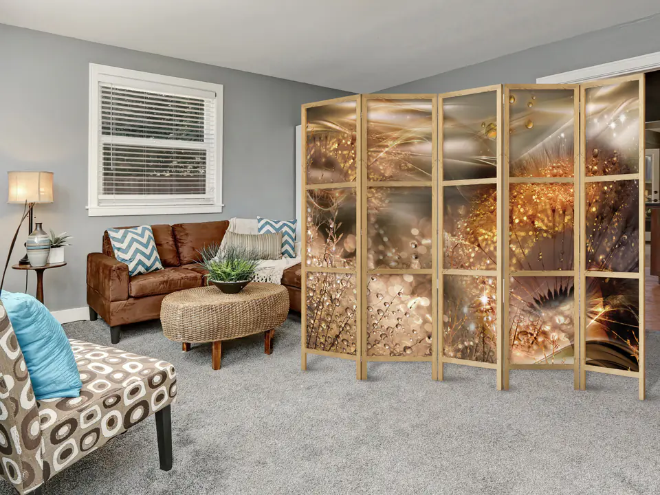 ⁨Parawan japoński - Świat dmuchawców II (rozmiar 225x172, wykończenie )⁩ w sklepie Wasserman.eu