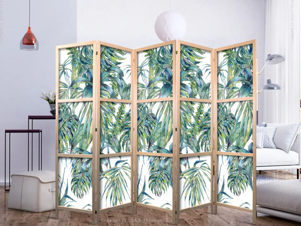 ⁨Parawan japoński - Liście w zenicie II (rozmiar 225x172, wykończenie )⁩ w sklepie Wasserman.eu