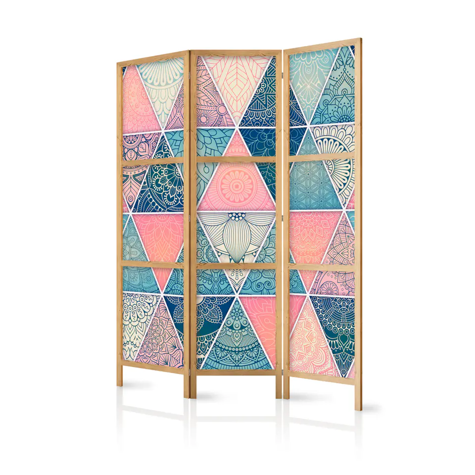 ⁨Parawan japoński - Orientalny patchwork I (rozmiar 135x172, wykończenie )⁩ w sklepie Wasserman.eu