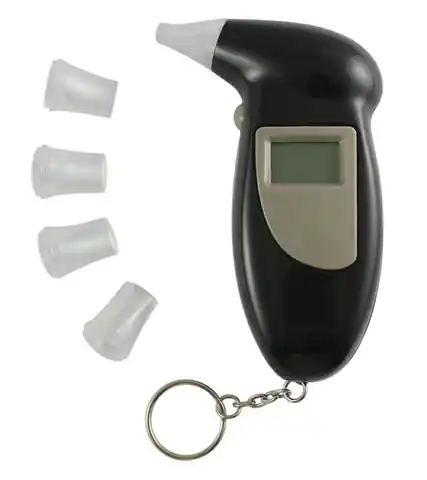 ⁨AL1A Breathalyzer with replaceable xlin mouthpieces⁩ at Wasserman.eu
