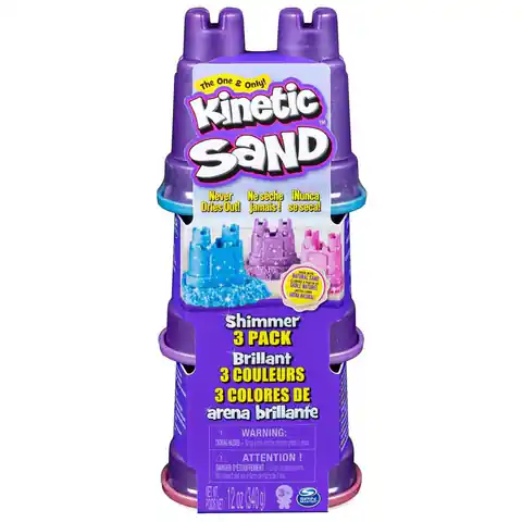 ⁨Kinetic Sand Zestaw błyszczący 3 kolory piasku⁩ w sklepie Wasserman.eu