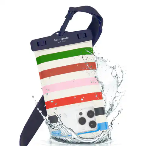 ⁨Kate Spade New York Waterproof Floating Pouch - Etui wodoodporne do smartfonów do 6.7" (Adventure Stripe)⁩ w sklepie Wasserman.eu