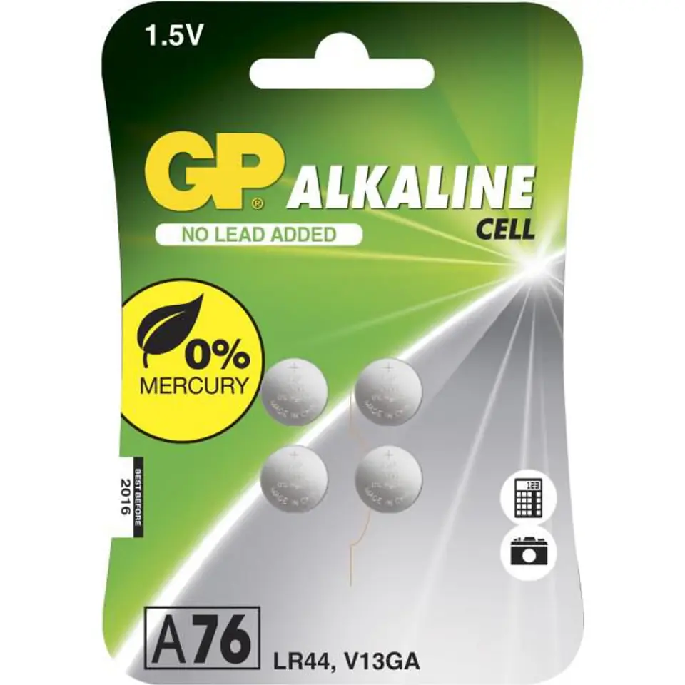 ⁨GP Batteries GP ALKALINE BUTTON CELL LR44⁩ w sklepie Wasserman.eu