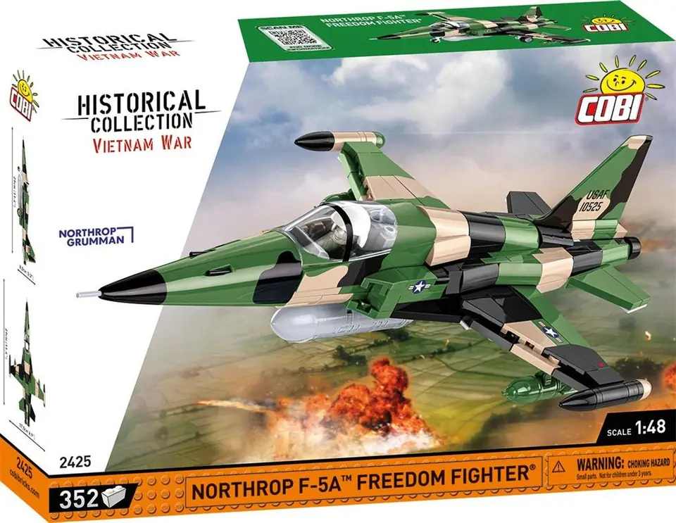 ⁨COBI 2422 Historical Collection Vietnam War Vietnam War Northrop F-5A Freedom Fighter Aircraft 352 Bricks⁩ at Wasserman.eu