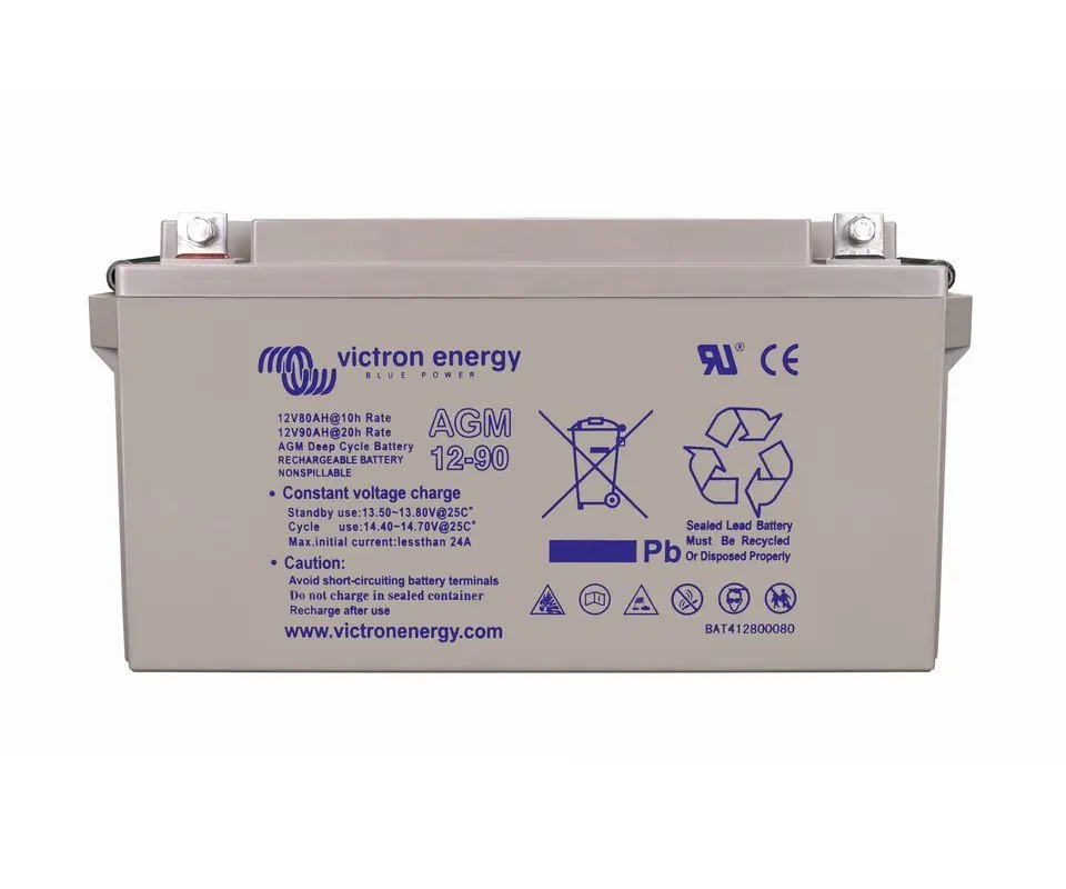 ⁨Victron Energy AGM battery Victron Energy 90Ah 12V⁩ at Wasserman.eu
