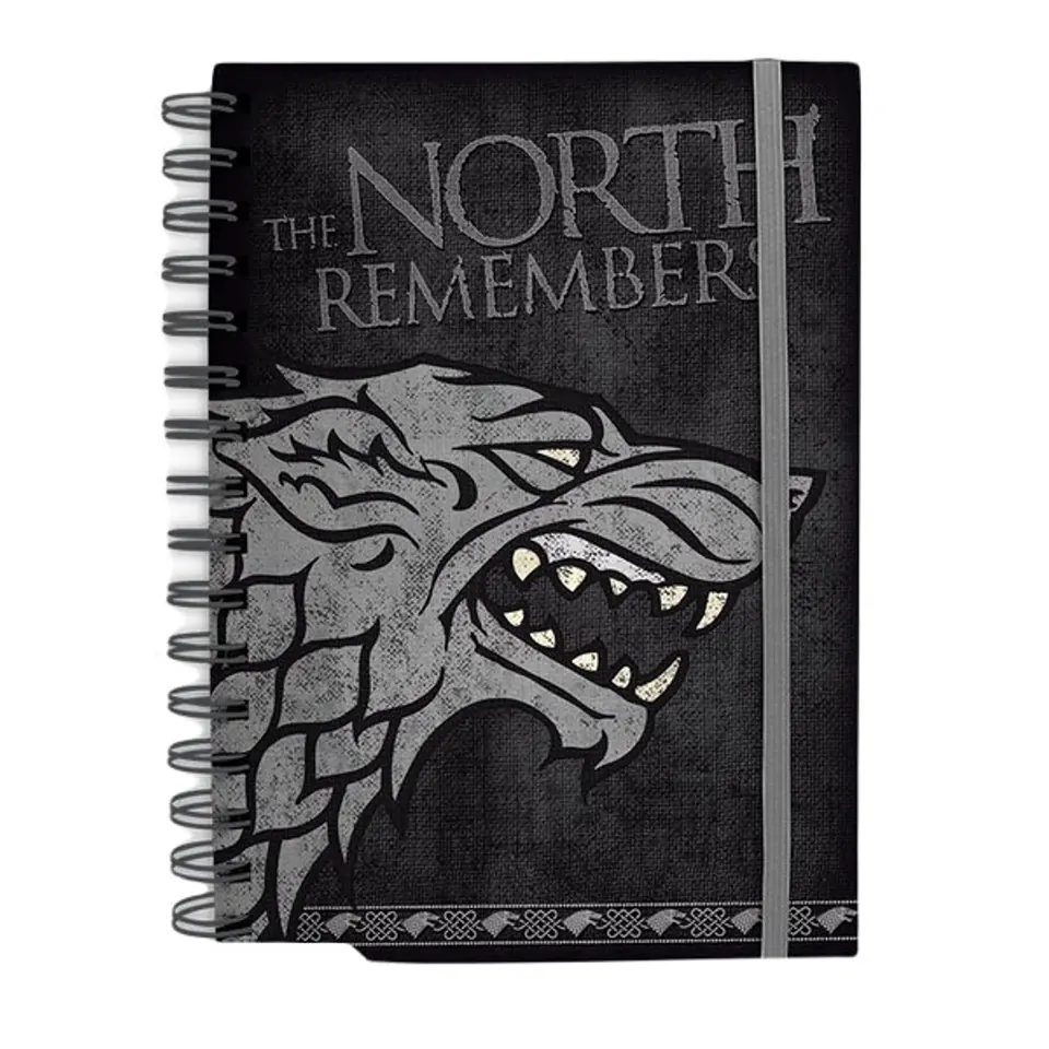 ⁨Notebook with eraser - Game of Thrones "Stark"⁩ at Wasserman.eu