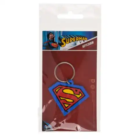 ⁨Gumowy brelok - Superman logo⁩ w sklepie Wasserman.eu