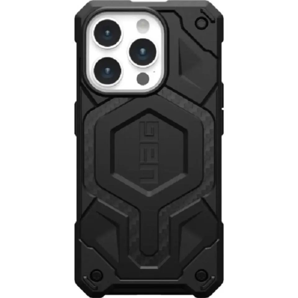 ⁨UAG Monarch Pro - obudowa ochronna do iPhone 15 Pro kompatybilna z MagSafe (carbon fiber)⁩ w sklepie Wasserman.eu