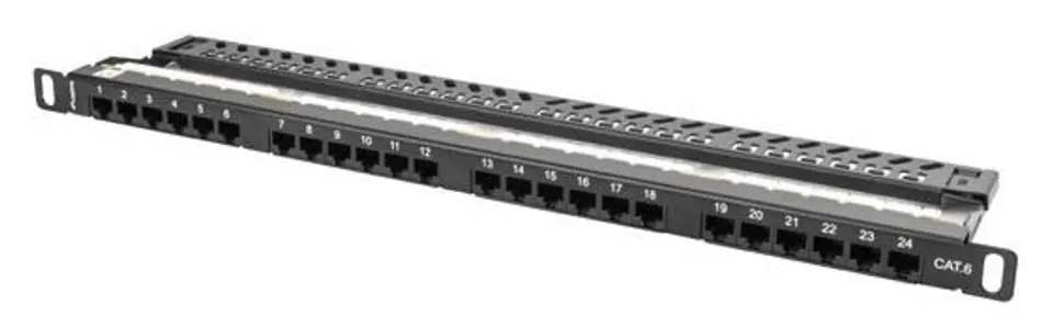 ⁨Lanberg PPU6-0024-B patch panel 0.5U⁩ at Wasserman.eu