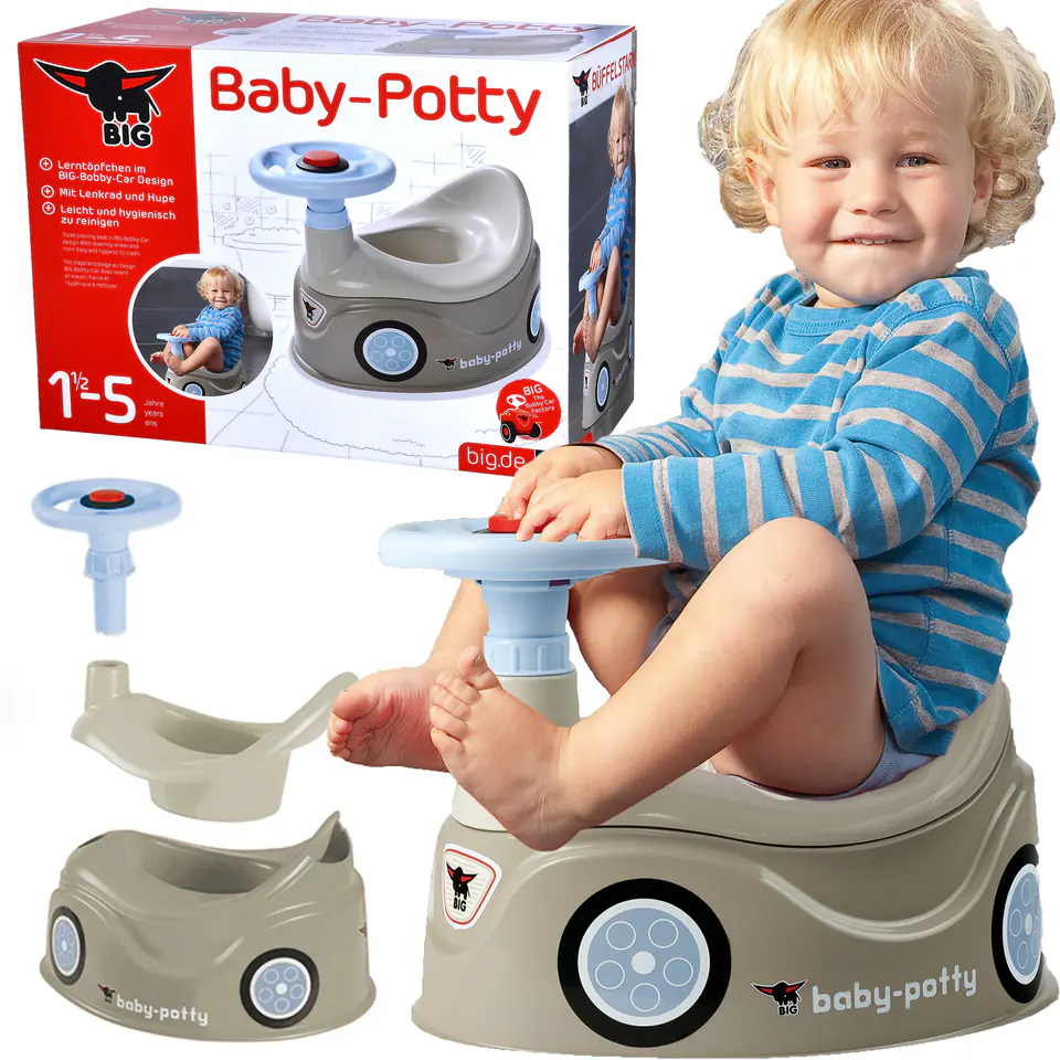 BIG Nocnik Szary New Bobby Car Autko Kierownica w sklepie Wasserman.eu