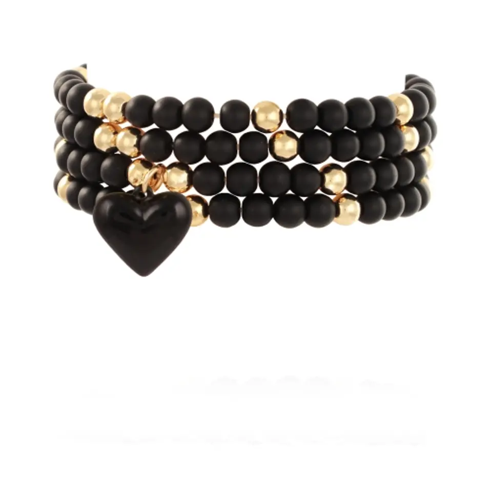 ⁨Komplet bransoletek z onyksów (B23/KOR/174/1AU)⁩ w sklepie Wasserman.eu