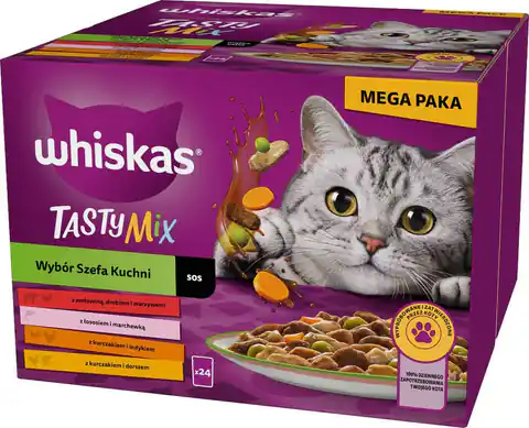 ⁨WHISKAS Adult Chef's Choice in sauce - wet cat food - 24x85 g⁩ at Wasserman.eu