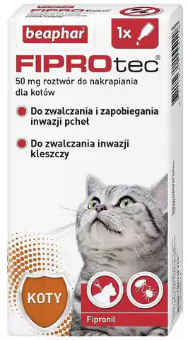 ⁨BEAPHAR parasite drops for cats - 1 x 50 mg⁩ at Wasserman.eu