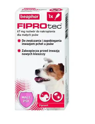 ⁨BEAPHAR Drops against fleas and ticks for dogs S - 1 x 67 mg⁩ at Wasserman.eu