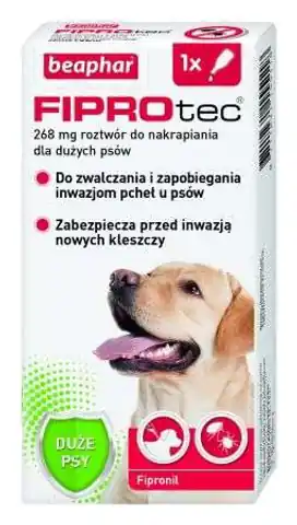 ⁨BEAPHAR Drops against fleas and ticks for dogs L - 1 x 268 mg⁩ at Wasserman.eu