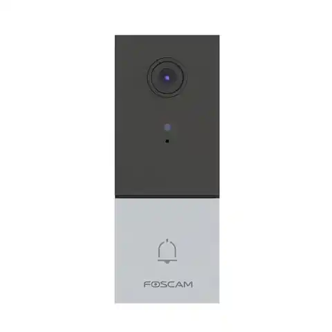 ⁨Foscam VD1 video intercom system 4 MP Black, Silver⁩ at Wasserman.eu