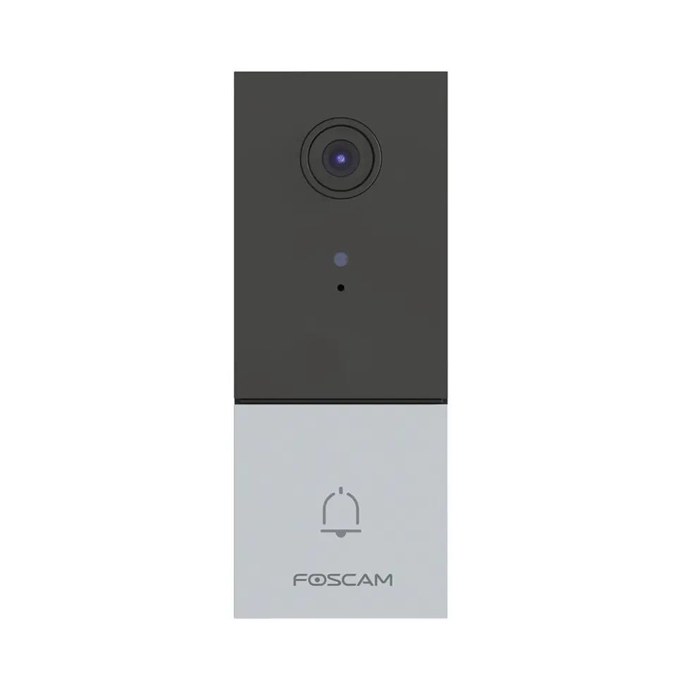 ⁨Foscam VD1 video intercom system 4 MP Black, Silver⁩ at Wasserman.eu