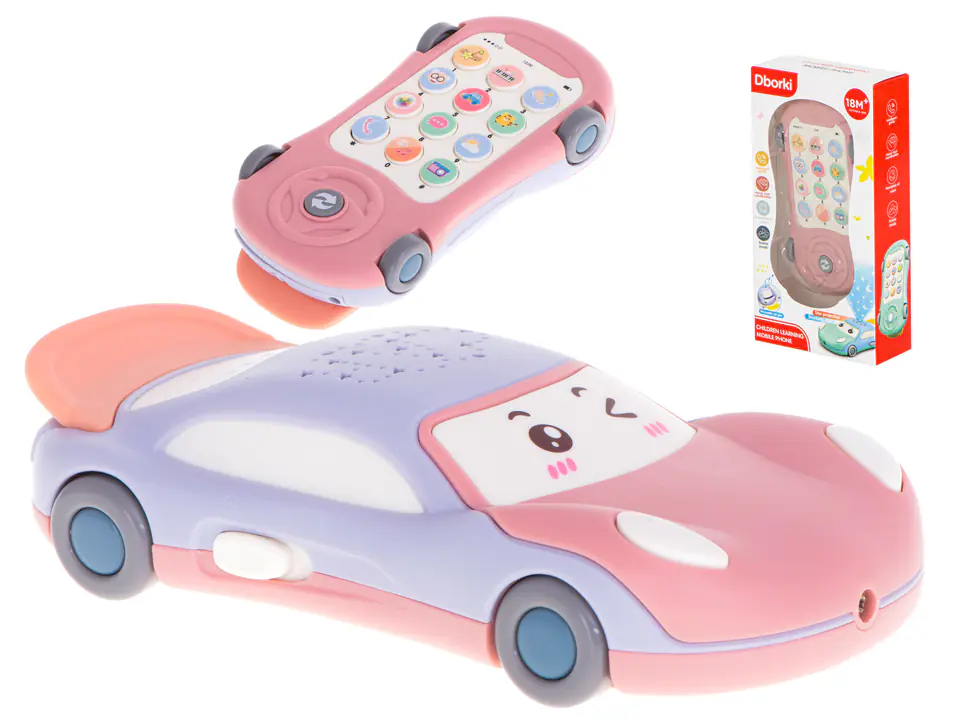 ⁨Celebrity Projector Car Phone with Music Pink⁩ at Wasserman.eu