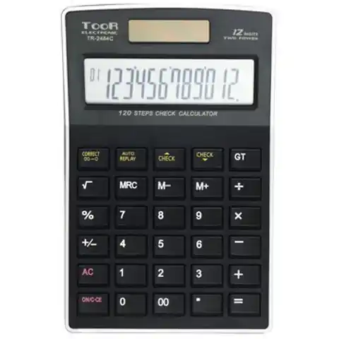 ⁨Kalkulator TOOR TR2464C 12 pozycyjny funkcja sprawdzania 120-1476⁩ w sklepie Wasserman.eu