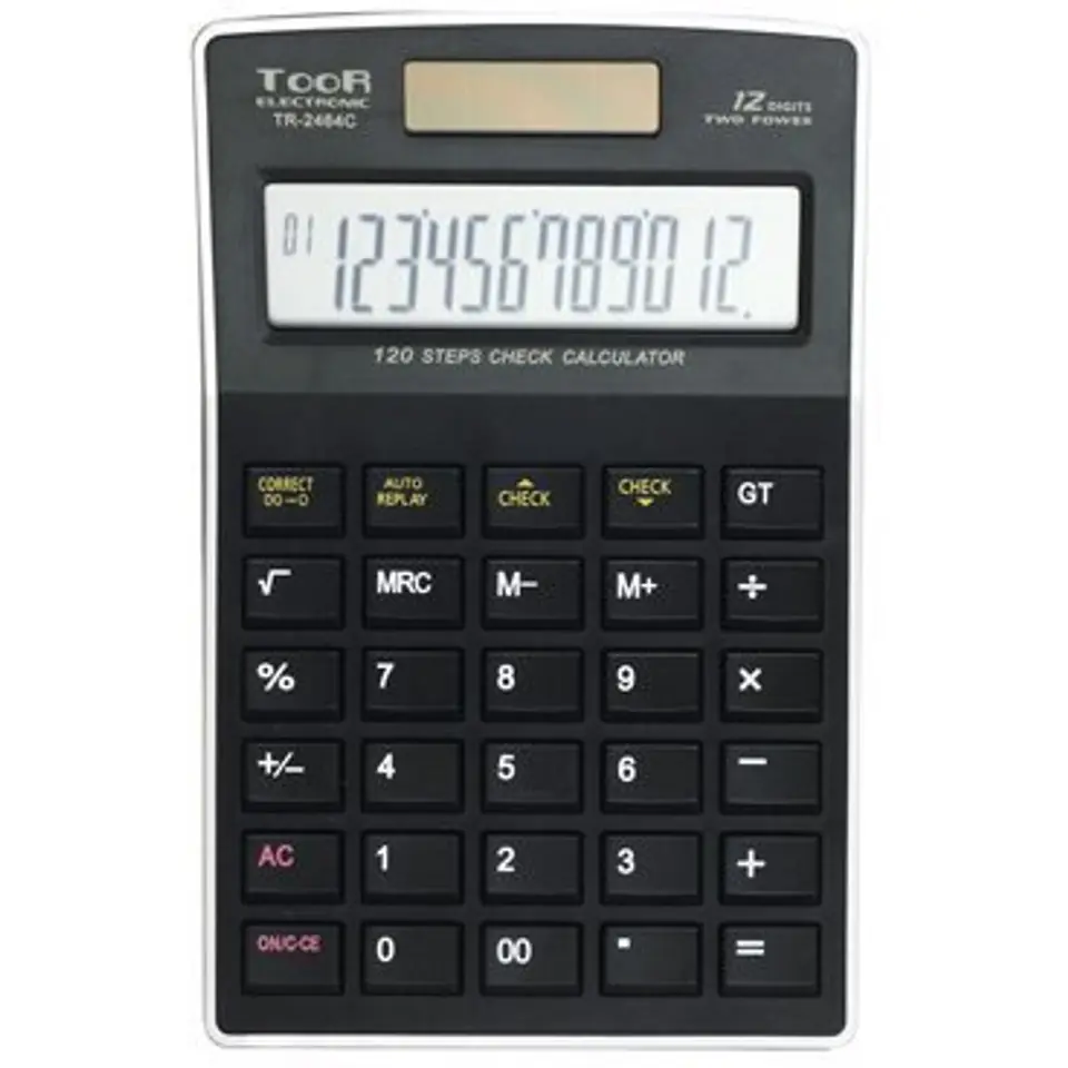 ⁨Kalkulator TOOR TR2464C 12 pozycyjny funkcja sprawdzania 120-1476⁩ w sklepie Wasserman.eu