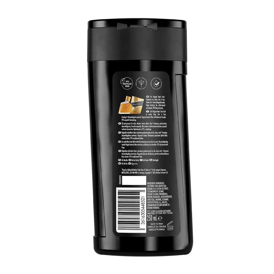 ⁨BRUNO BANANI Żel pod prysznic 3w1 Men`s Best 250 ml⁩ w sklepie Wasserman.eu