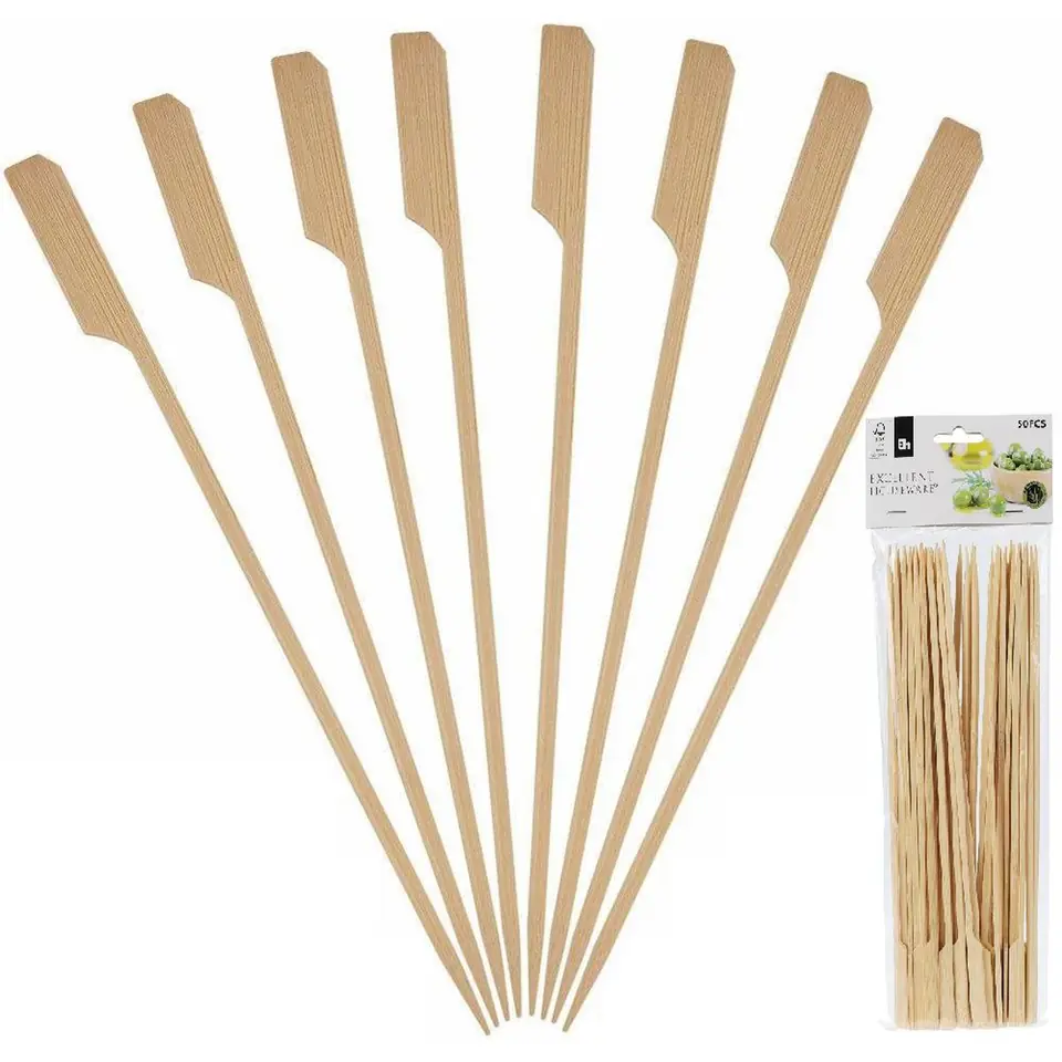 ⁨SZPIKULEC DO SZASZŁYKÓW 25CM 50SZT BAMBUS⁩ w sklepie Wasserman.eu