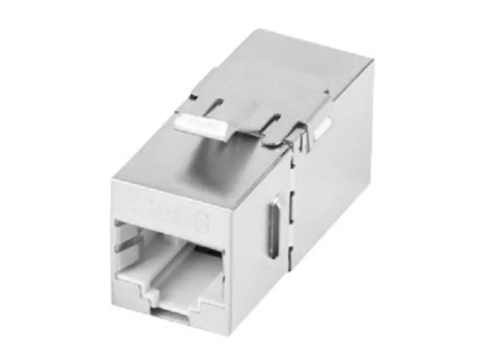 ⁨RJ45-RJ45 FTP Cat6 keystone connector⁩ at Wasserman.eu