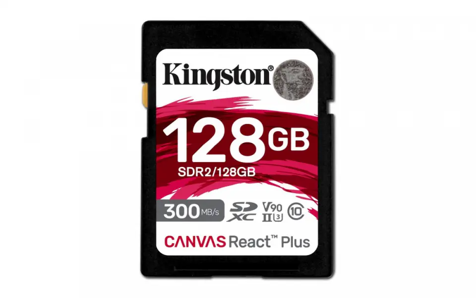⁨SD Card 128GB Kingston SDXC React+ 300⁩ at Wasserman.eu