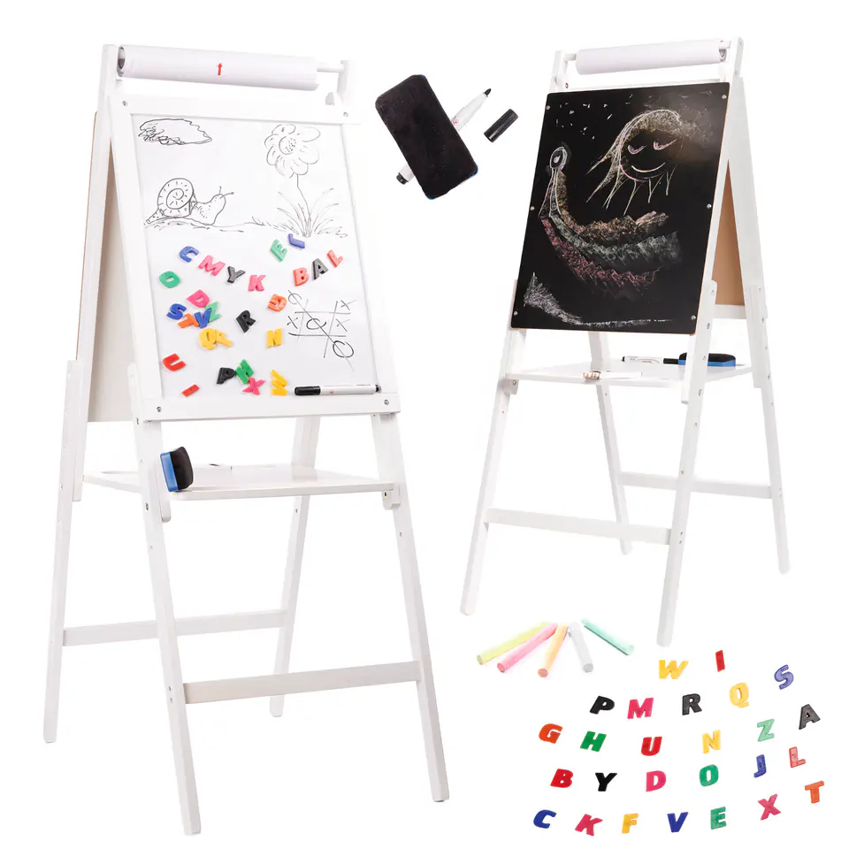 ⁨Wooden magnetic chalk board white large XXL⁩ at Wasserman.eu