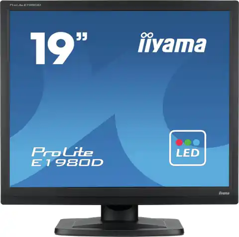 ⁨Monitor IIYAMA E1980D-B1 (19" /60Hz /1280 x 1024 /Czarny)⁩ w sklepie Wasserman.eu