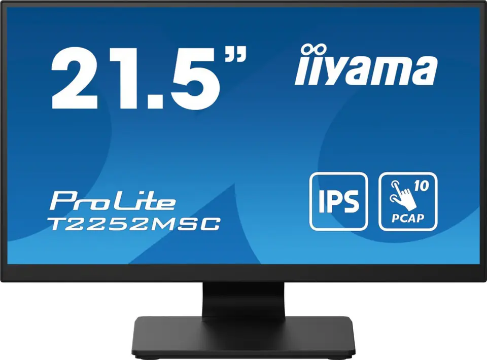 ⁨Monitor IIYAMA T2252MSC-B2 (21.5" /IPS /60Hz /1920 x 1080 /Czarny)⁩ w sklepie Wasserman.eu