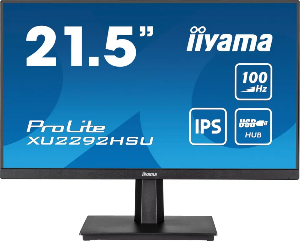 ⁨Monitor IIYAMA XU2292HSU-B6 (21.5" /IPS /100Hz /1920 x 1080 /Czarny)⁩ w sklepie Wasserman.eu