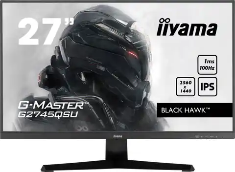 ⁨Monitor IIYAMA 27" 2560 x 1440 G2745QSU-B1 Czarny⁩ w sklepie Wasserman.eu