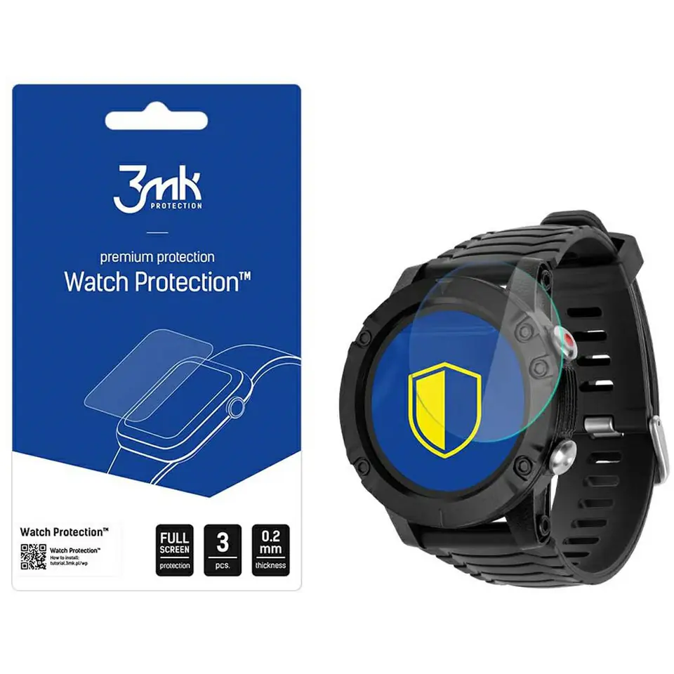 ⁨3MK FlexibleGlass Watch Kruger&MatzActivity Black Szkło Hybrydowe⁩ w sklepie Wasserman.eu