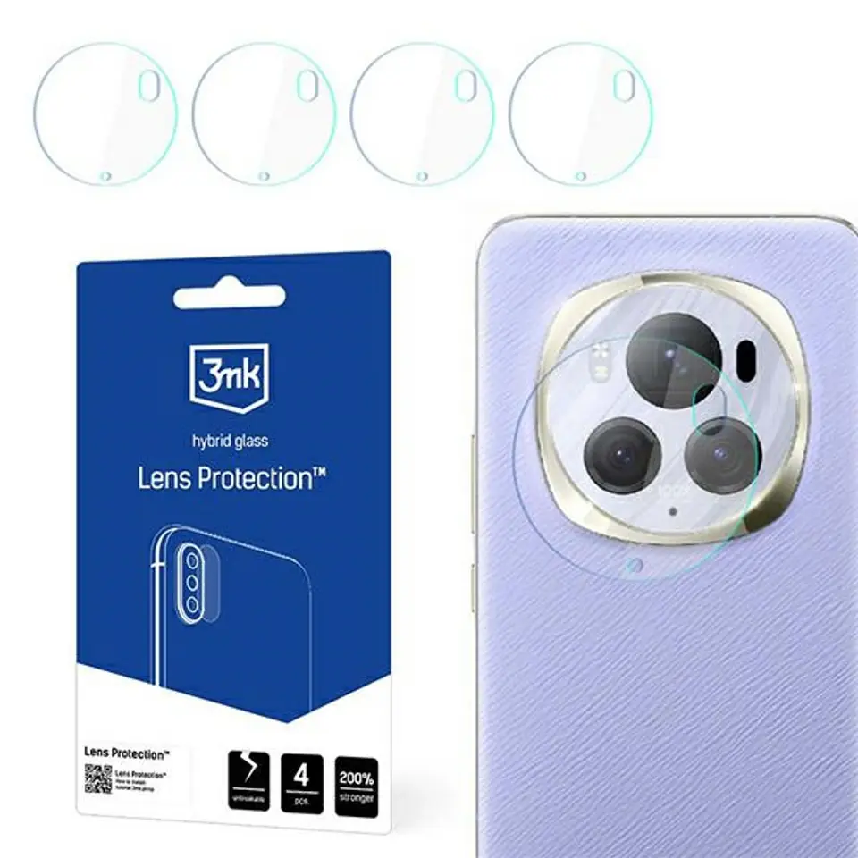 ⁨3MK Lens Protect Honor Magic6 Pro Ochrona na obiektyw aparatu 4szt⁩ w sklepie Wasserman.eu