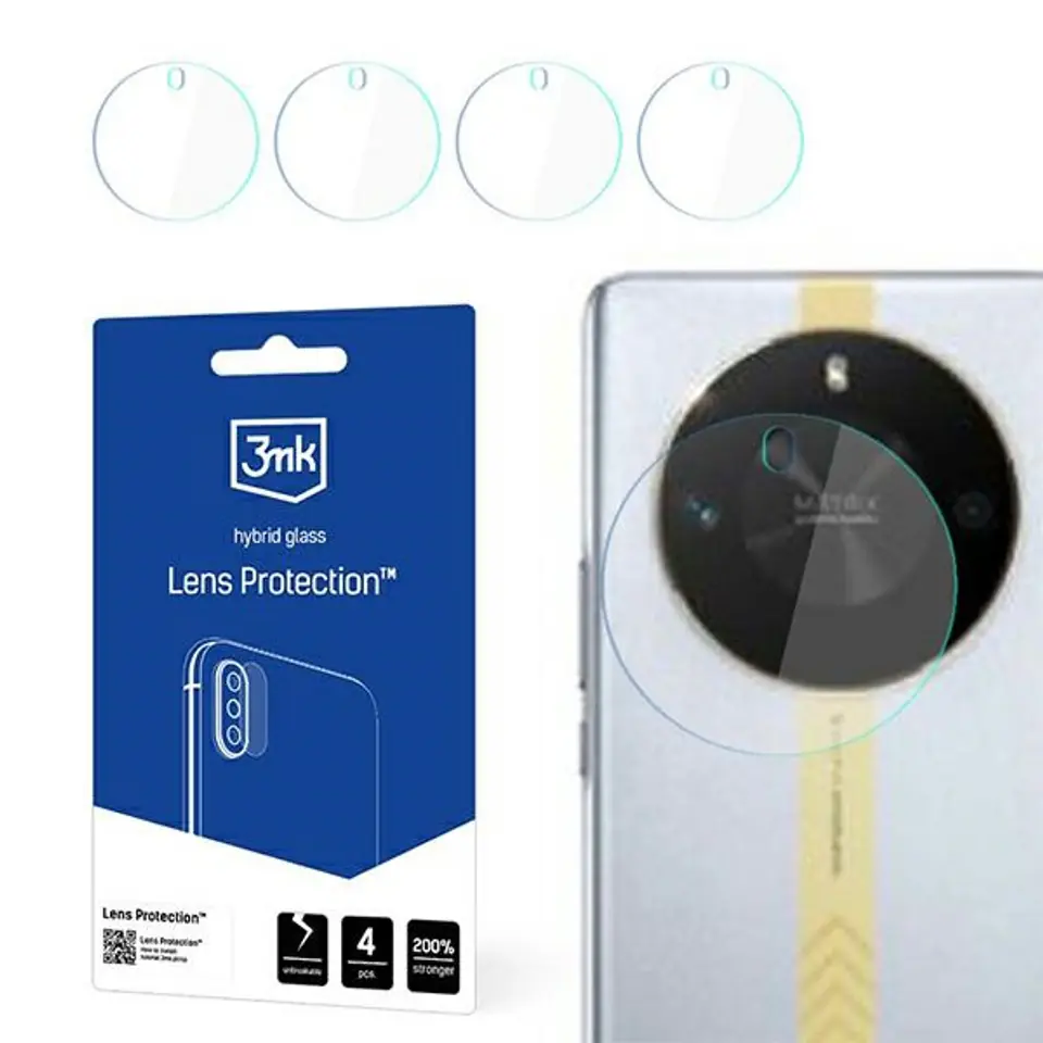 ⁨3MK Lens Protect Honor X50 GT Ochrona na obiektyw aparatu 4szt⁩ w sklepie Wasserman.eu