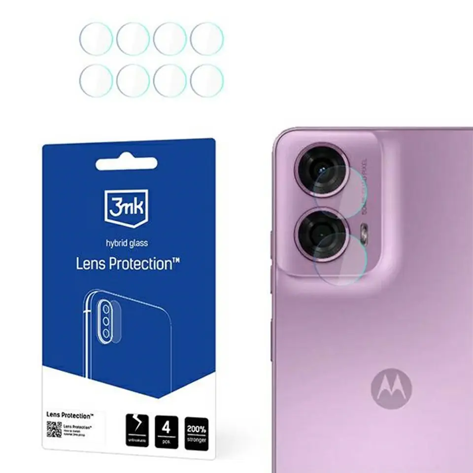 ⁨3MK Lens Protect Motorola Moto G24Ochrona na obiektyw aparatu 4szt⁩ w sklepie Wasserman.eu