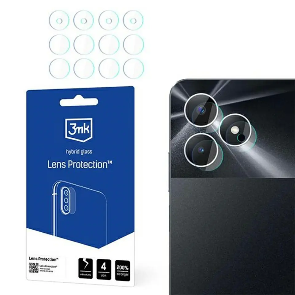⁨3MK Lens Protect Realme Note 50Ochrona na obiektyw aparatu 4szt⁩ w sklepie Wasserman.eu
