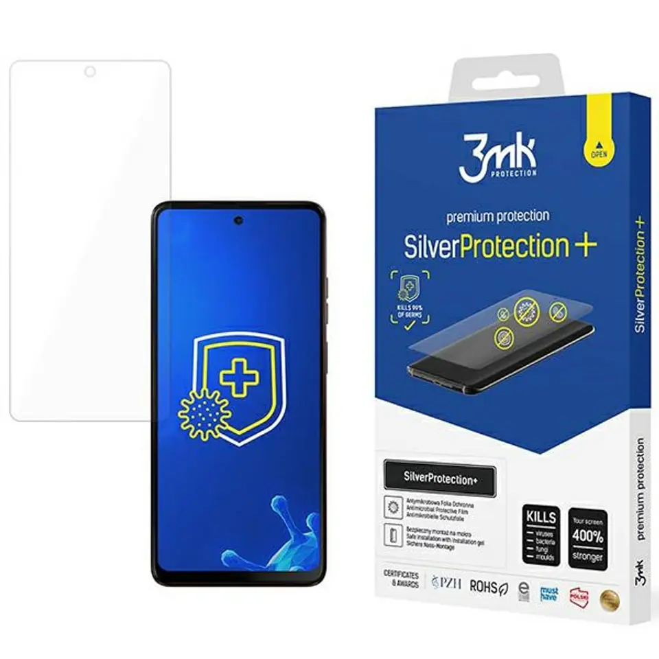 ⁨3MK SilverProtect+ Motorola Moto G24Power Folia Antymikrobowa montowana na mokro⁩ w sklepie Wasserman.eu