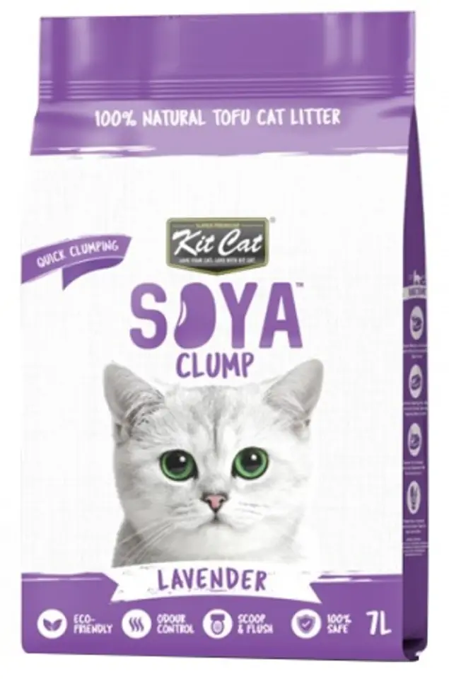 Kit Cat Żwirek ECO SoyaClump Lavender 7L / 2,5kg w sklepie Wasserman.eu