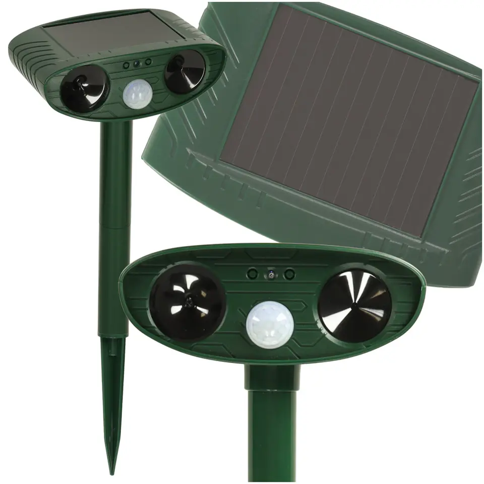 ⁨Odstraszacz solarny kretów na gryzonie kuny koty ptaki myszy szczury ultradźwięki czujnik ruchu⁩ w sklepie Wasserman.eu