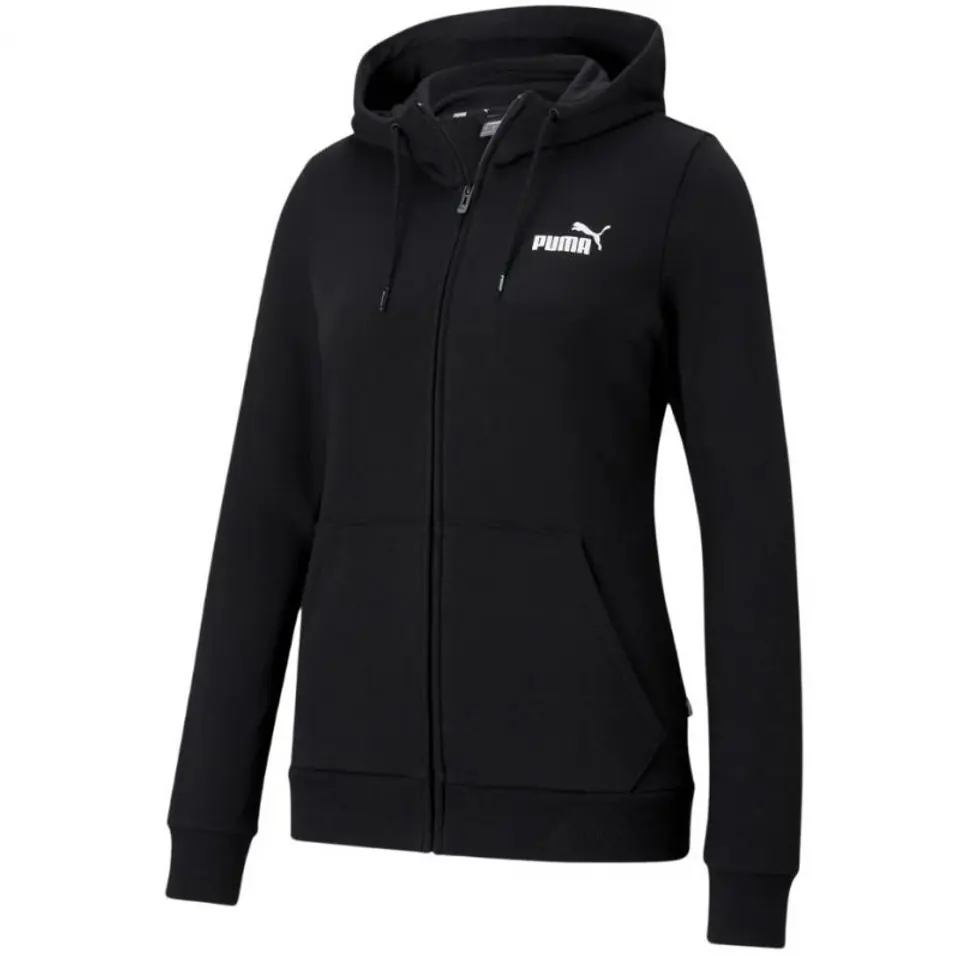 ⁨Puma ESS Small Logo Full-Zip Hoodie TR black 586813 01⁩ at Wasserman.eu