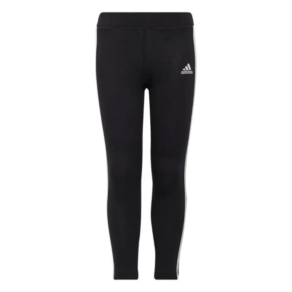 ⁨Legginsy adidas Essentials 3-Stripes Tights Jr (kolor Czarny, rozmiar 110cm)⁩ w sklepie Wasserman.eu