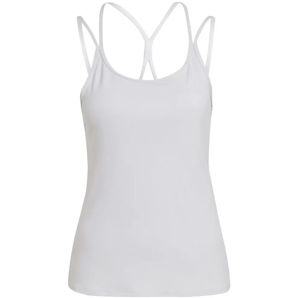 ⁨Koszulka adidas Studio Slim Strappy Back Tank Top W (kolor Biały, rozmiar XL)⁩ w sklepie Wasserman.eu