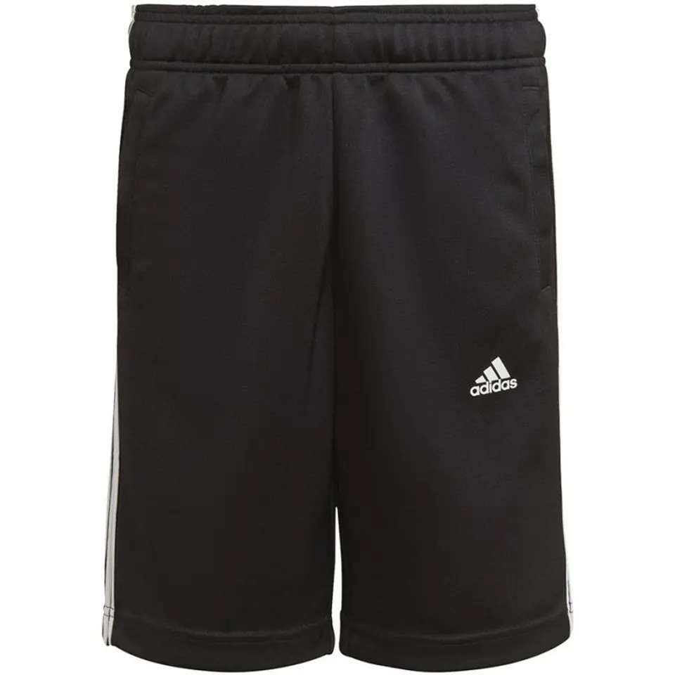 ⁨Spodenki adidas Designed 2 Move 3-Stripes Shorts Jr (kolor Czarny, rozmiar 128cm)⁩ w sklepie Wasserman.eu